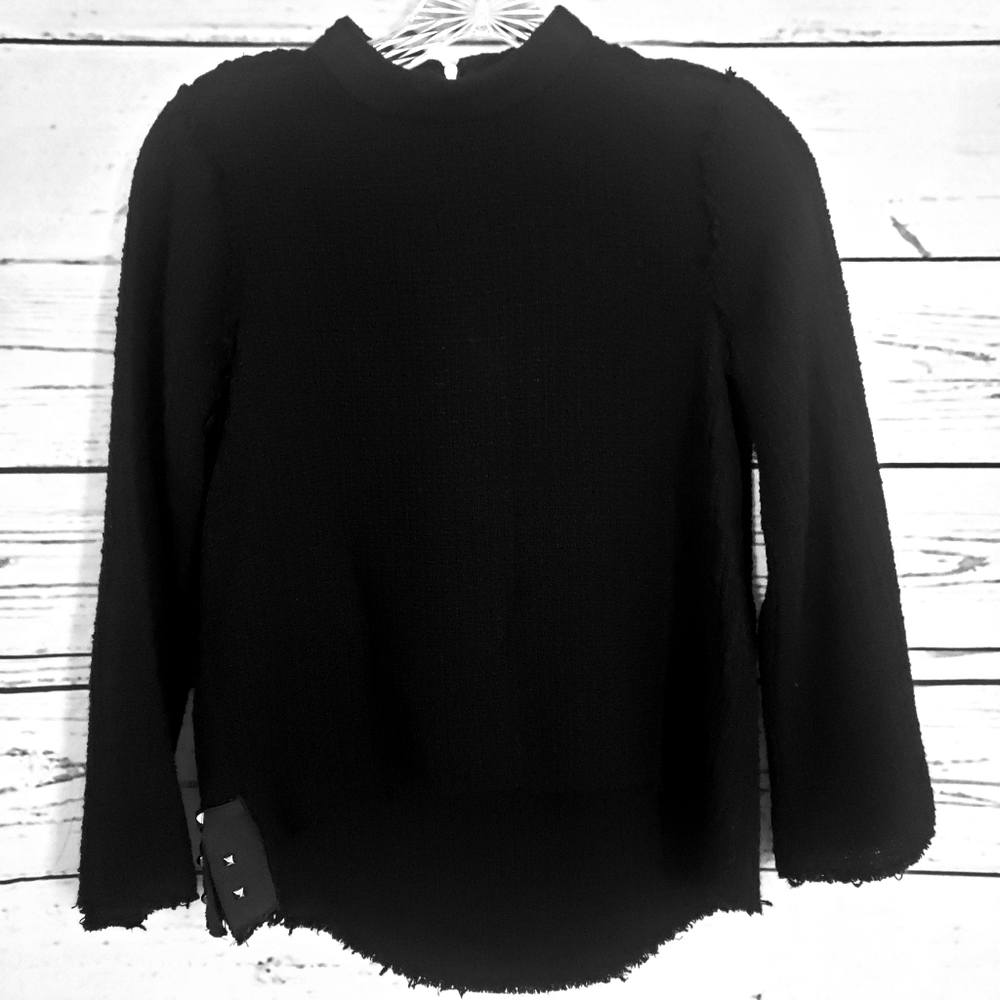 Zara textured woven sweater top